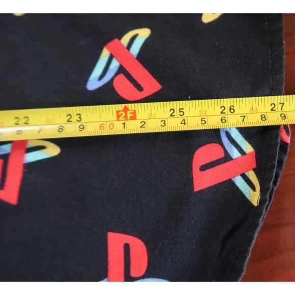 Sony PlayStation All Over Print Logo Button-Up Shirt Men's Sz Medium RARE - Picture 6 of 13